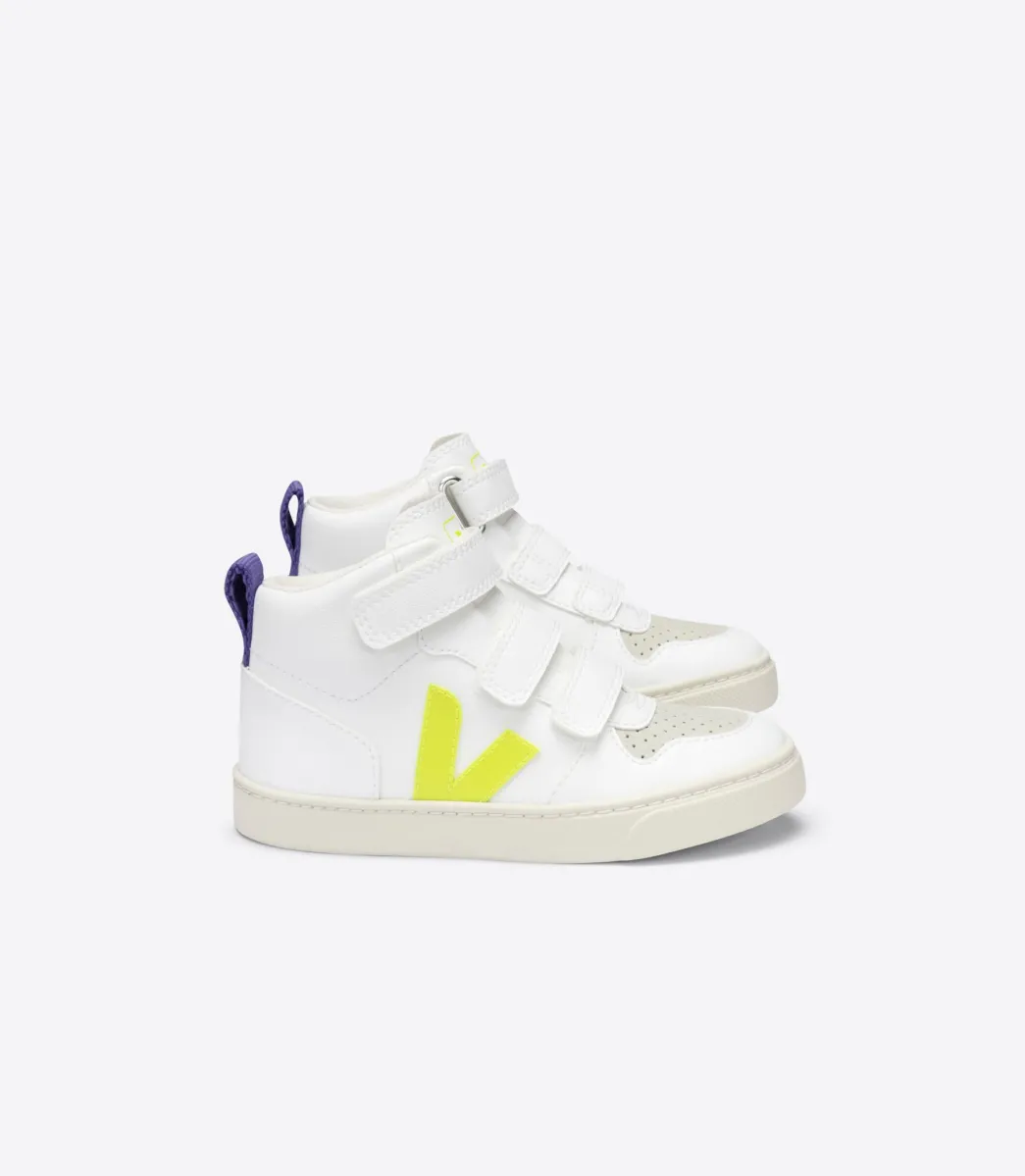 V-10 MID CWL WHITE JAUNE FLUO PURPLE>VEJA Online