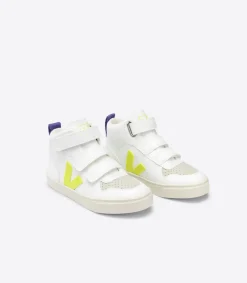 V-10 MID CWL WHITE JAUNE FLUO PURPLE>VEJA Online