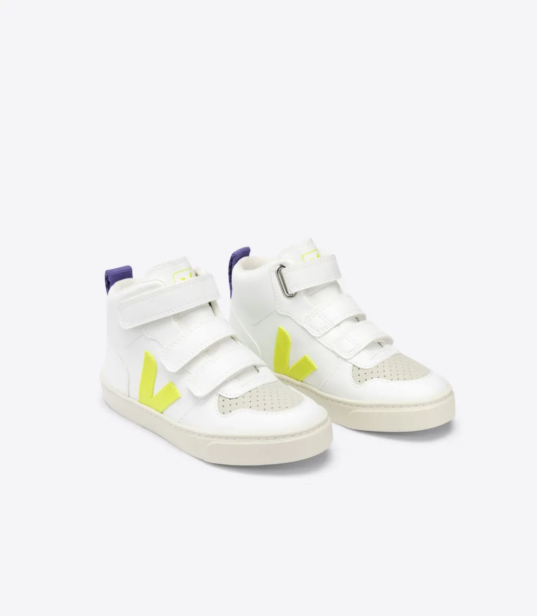 V-10 MID CWL WHITE JAUNE FLUO PURPLE>VEJA Online