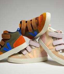 V-10 MID SUEDE MULTICO ALMOND PEACH><noscript><img width=