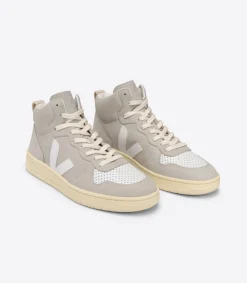 V-15 NUBUCK NATURAL WHITE>VEJA Sale