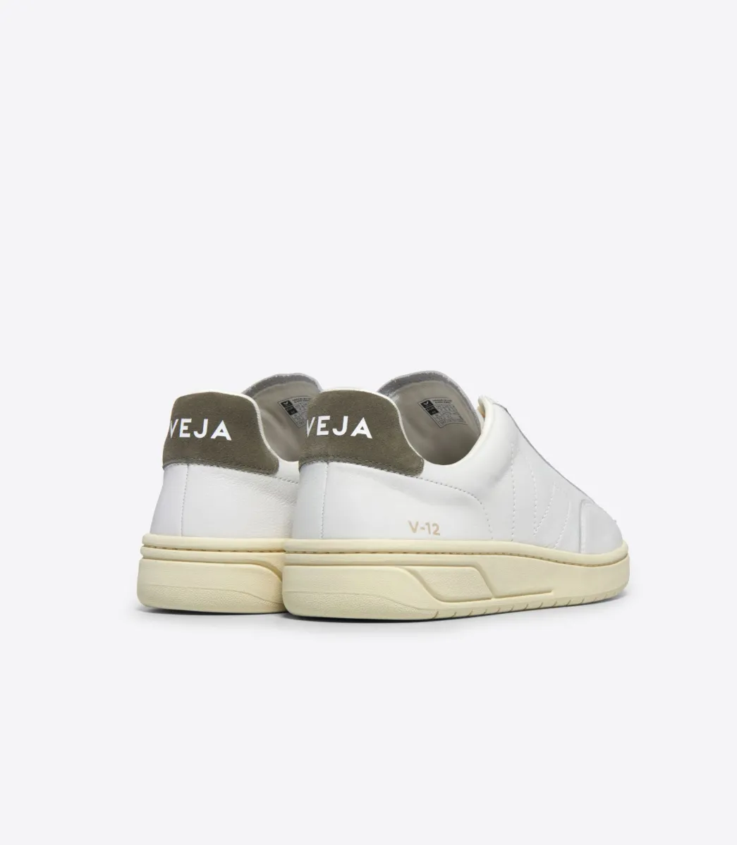 V-12 STITCH LEATHER WHITE KAKI>VEJA Sale