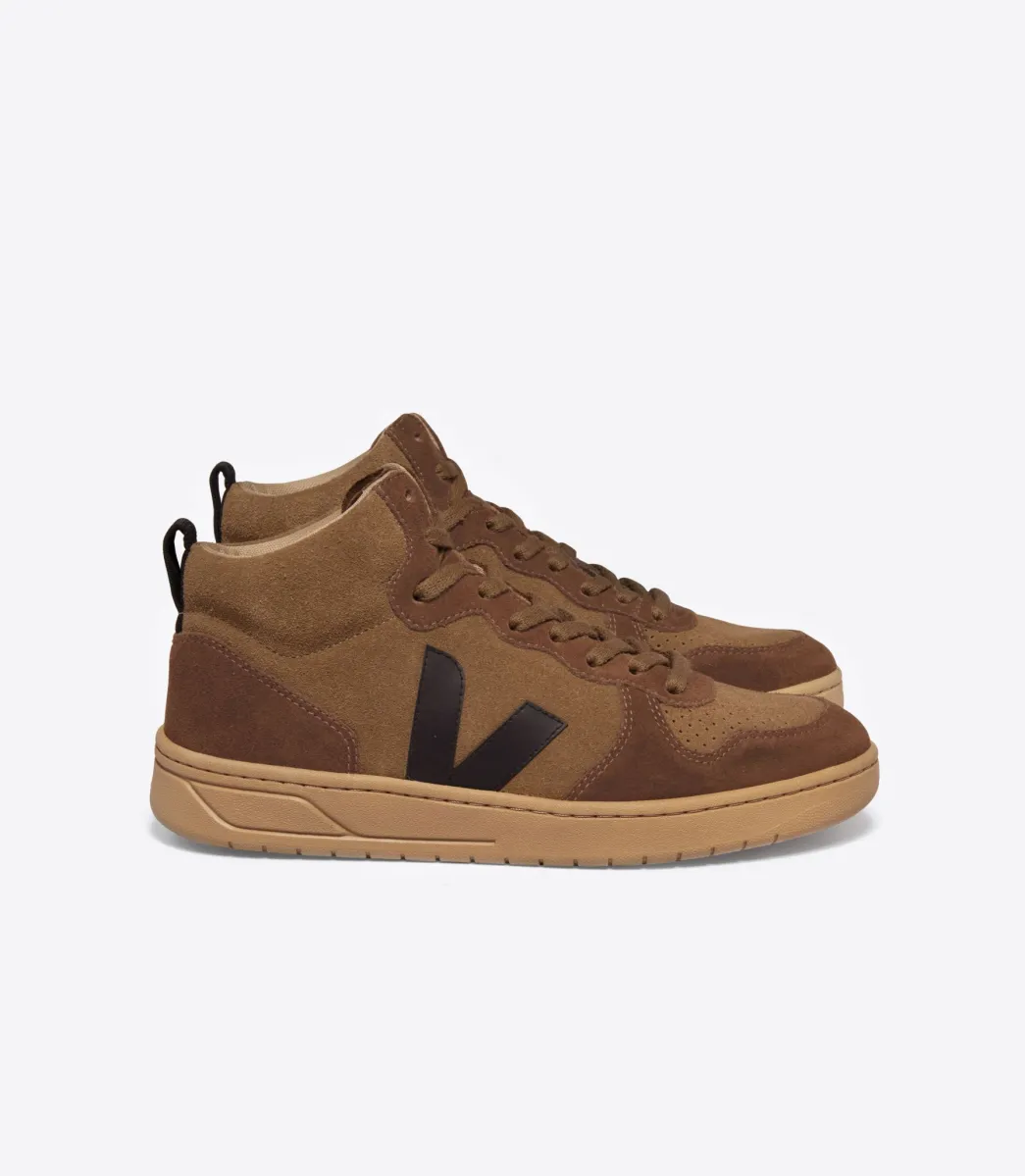 V-15 SUEDE BROWN BLACK>VEJA Best Sale