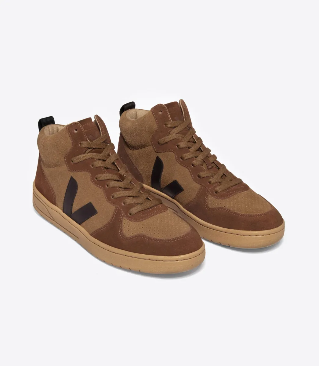 V-15 SUEDE BROWN BLACK>VEJA Best Sale