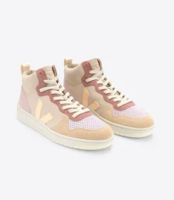 V-15 SUEDE MULTICO PEACH>VEJA Fashion