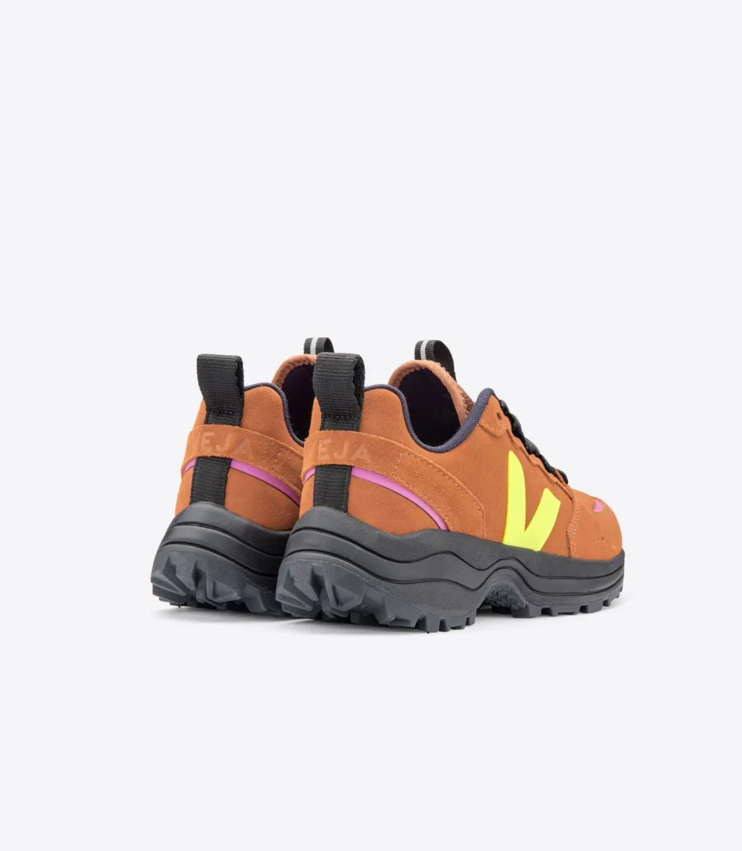 VENTURI SUEDE TUILE JAUNE FLUO BLACK SOLE>VEJA Store