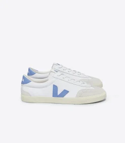VOLLEY CANVAS WHITE AQUA>VEJA New