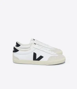 VOLLEY CANVAS WHITE BLACK>VEJA Discount
