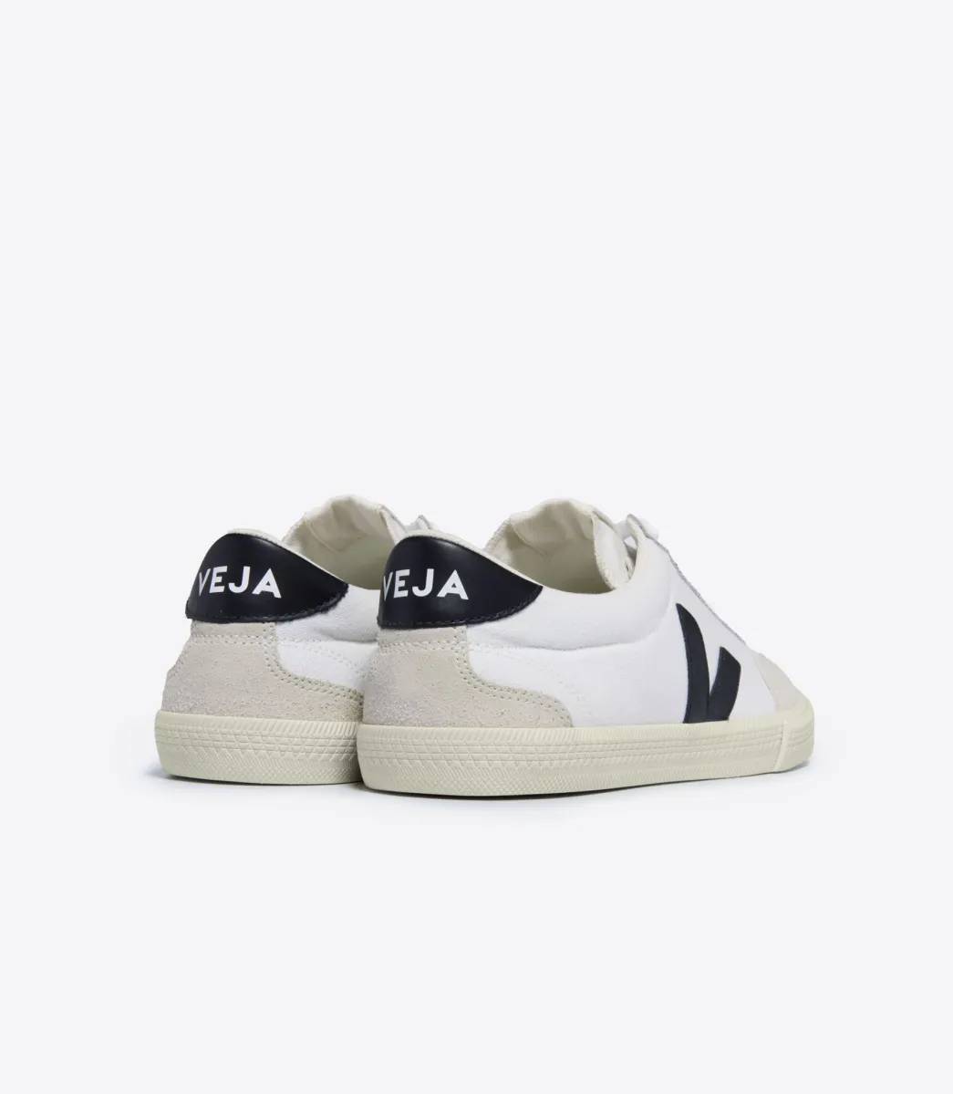 VOLLEY CANVAS WHITE BLACK>VEJA Discount