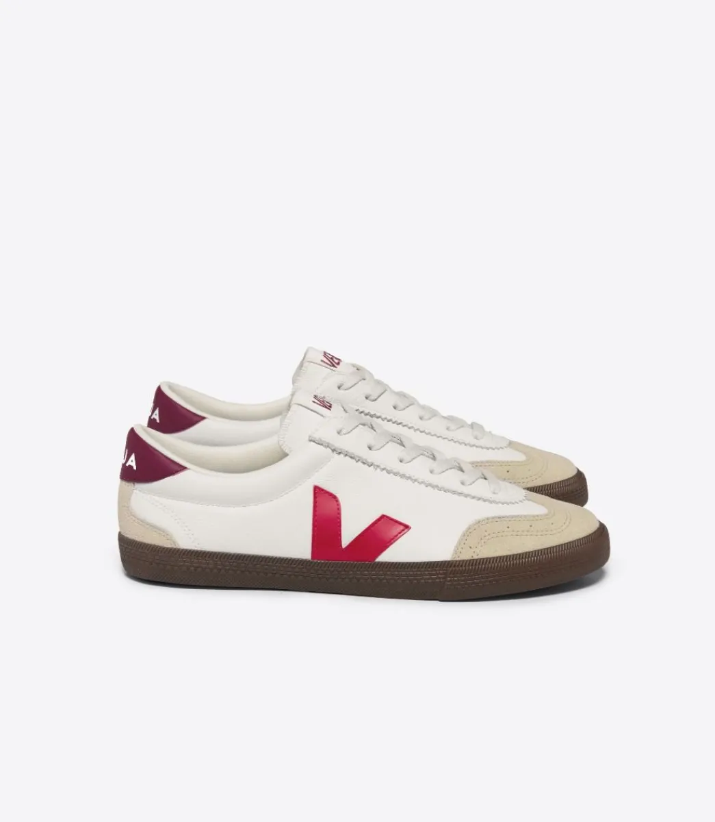 VOLLEY LEATHER WHITE PEKIN BARK>VEJA New