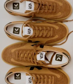 VOLLEY SUEDE CAMEL BLACK><noscript><img width=