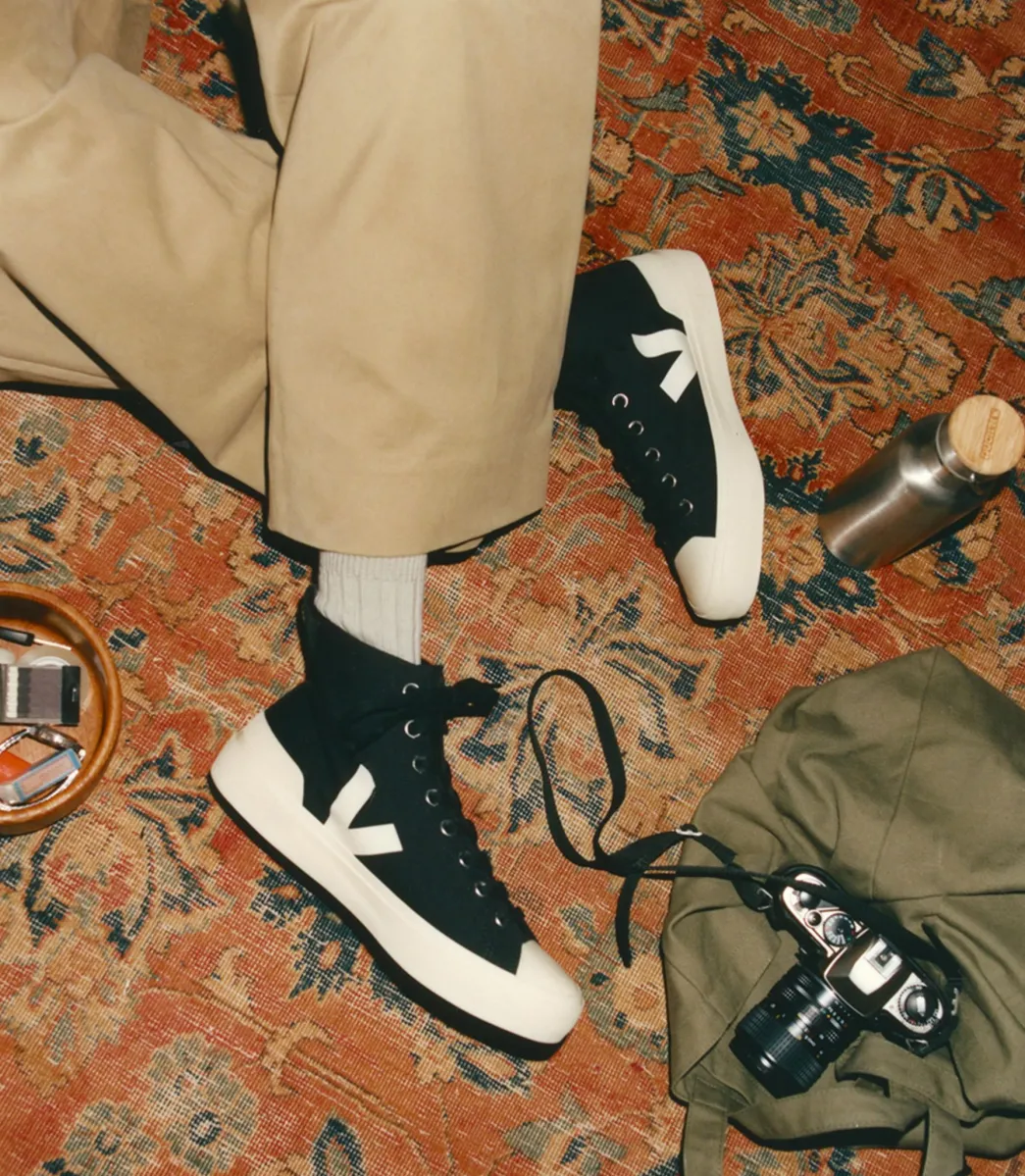WATA II CANVAS BLACK PIERRE>VEJA Cheap